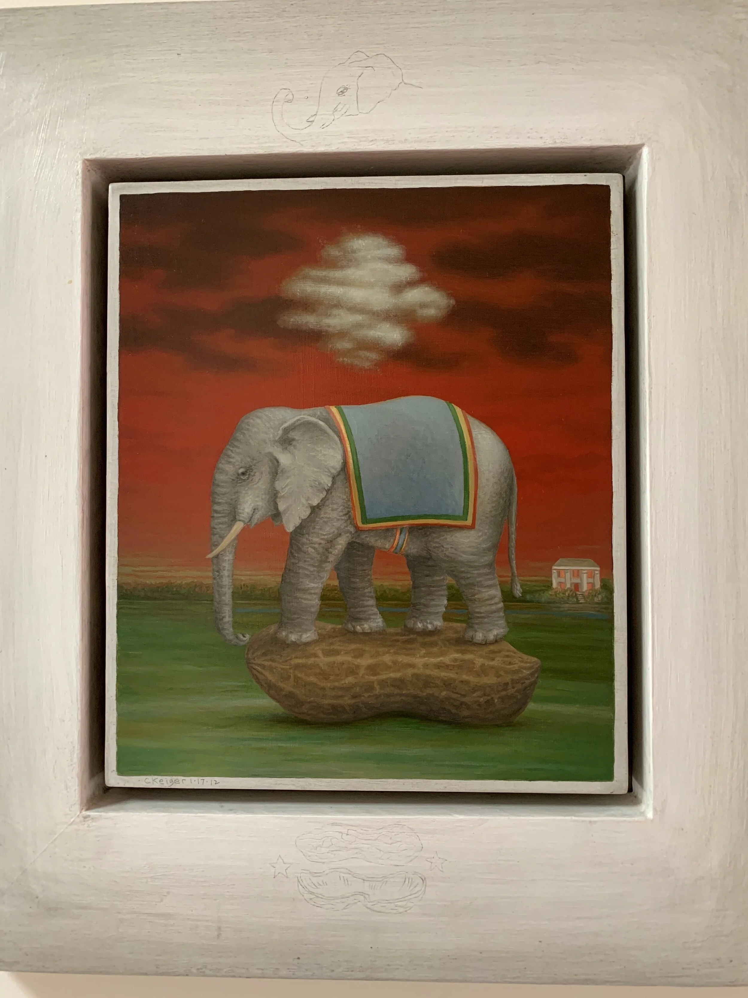 Personal Charles Keiger work- another piece in my home…the peanut on the frame is cracked.