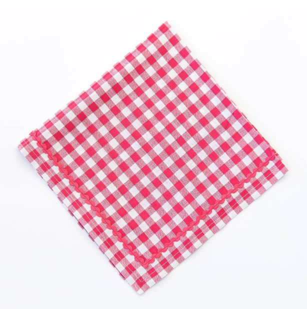 Pomegranate Inc Red Gingham Napkins.PNG