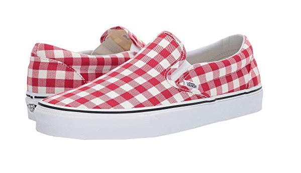 Vans Red and White Gingham Slip On.PNG