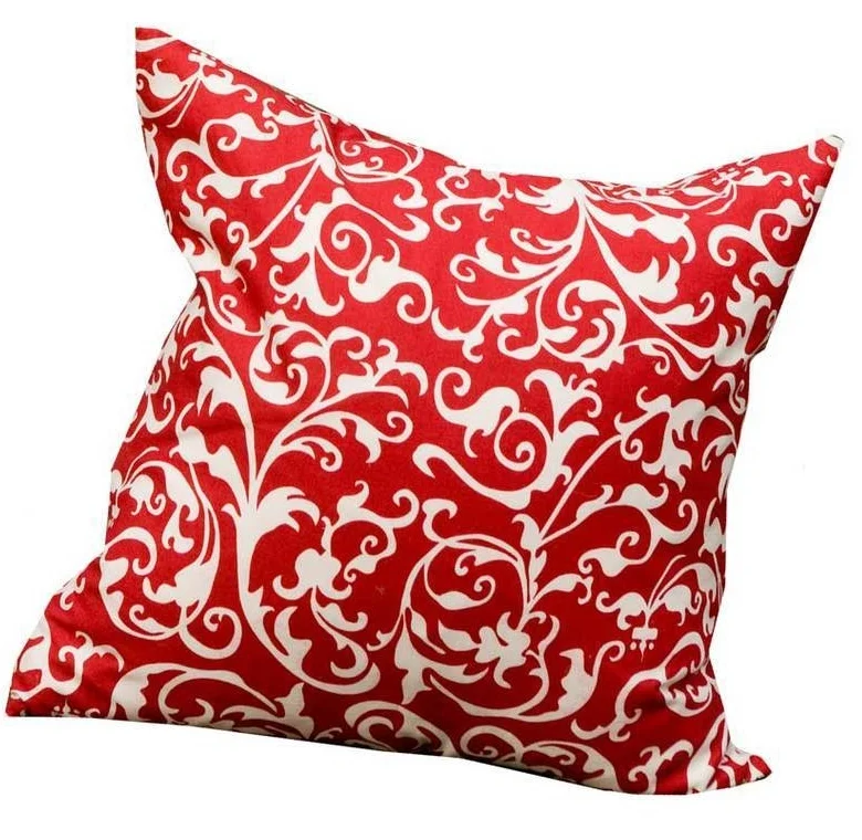 Hen House Linens, Devine Scarlet Printed Cloth Pillow