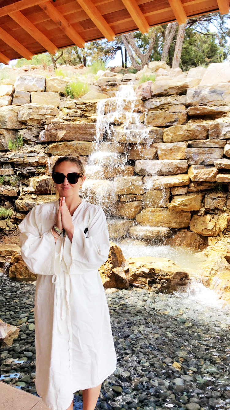 Feeling very zen at the Ten Thousand Waves Spa.