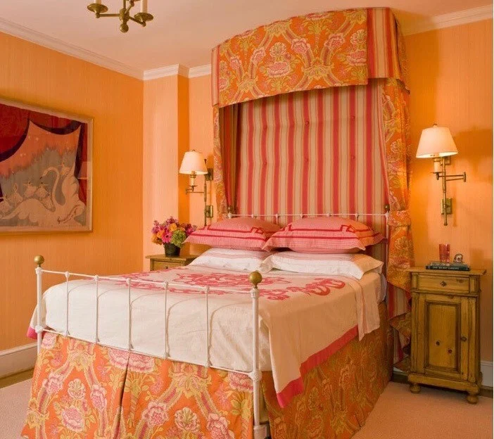 Standard Sized Pillows on a Queen Bed