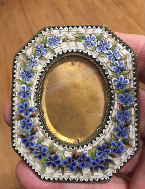 Italian Micro Mosaic Glass Picture Frame