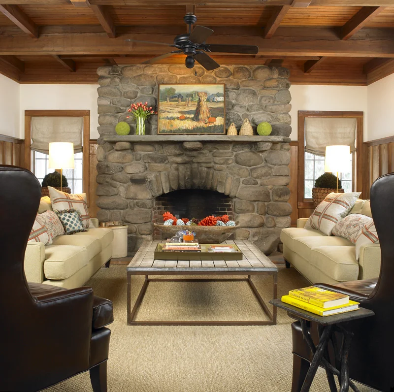 Great Room with Original Stone Fireplace (Copy)