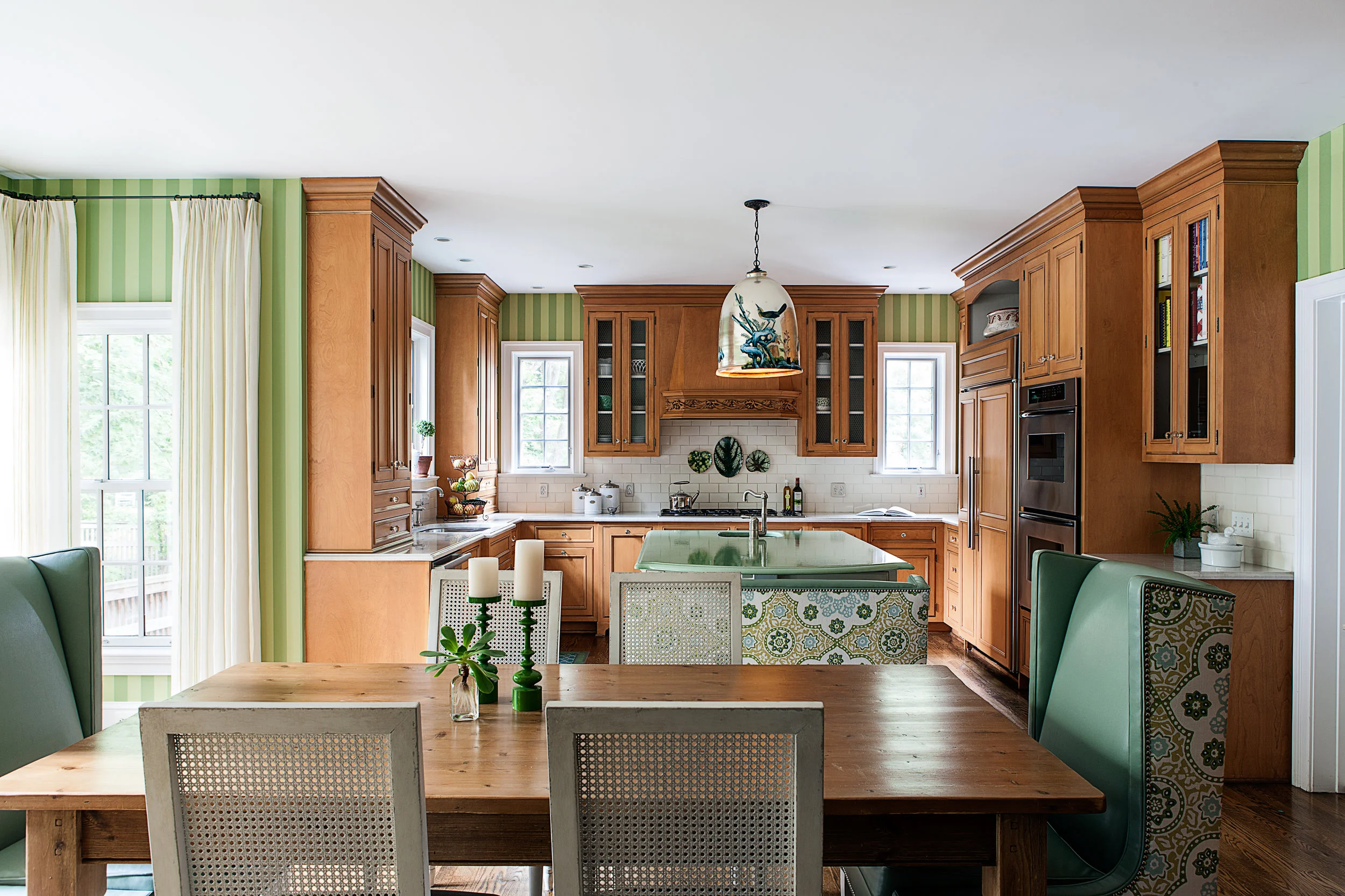 Green Striped Kitchen (Copy)