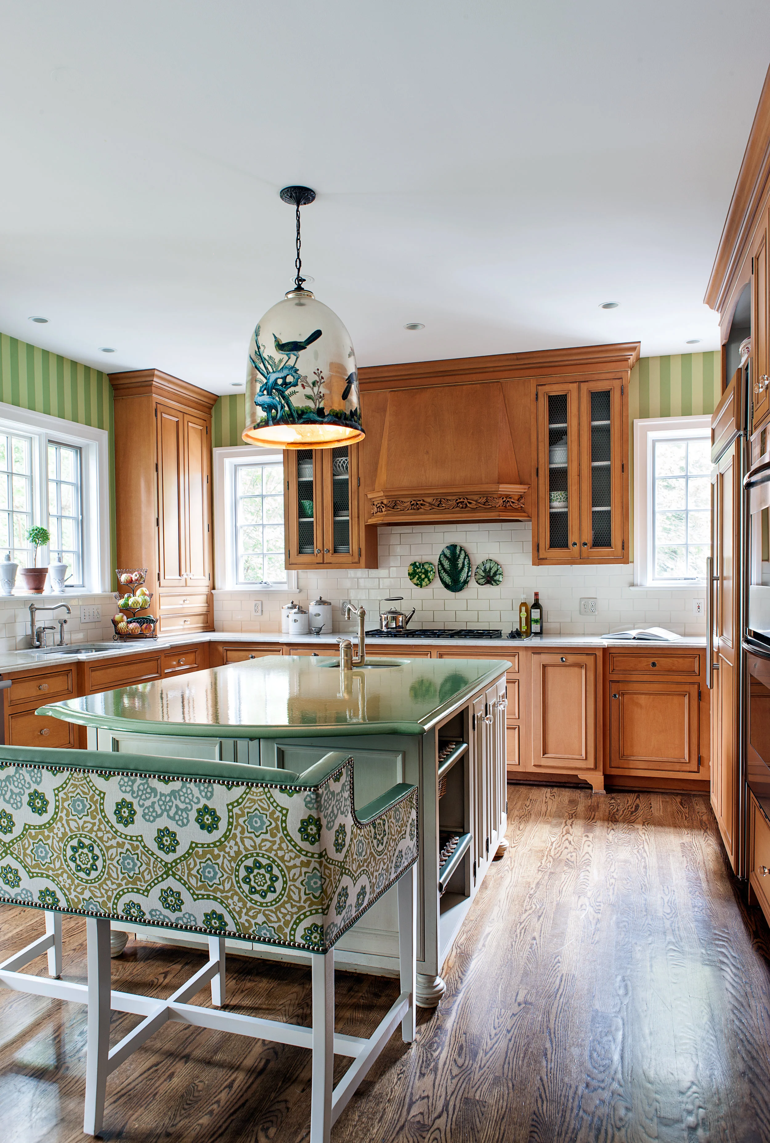Kitchen Island, Green Glazed Counter (Copy)
