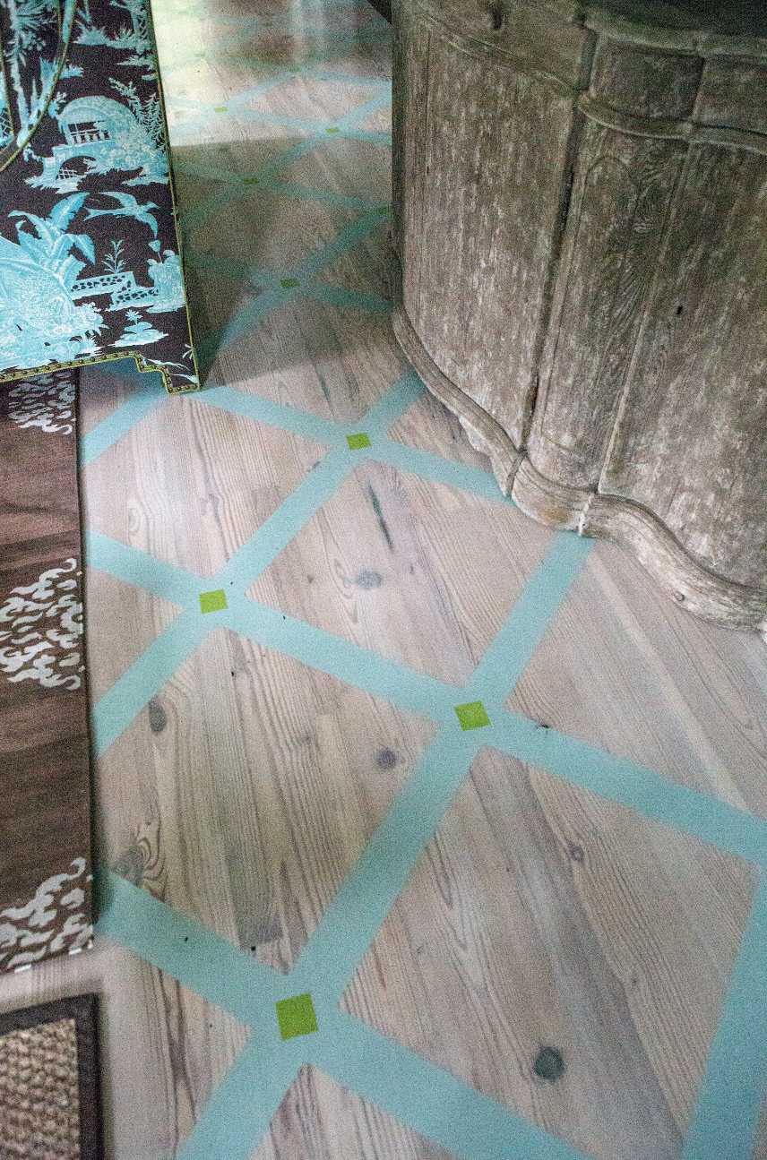 Detail, Sunroom Painted Floor  (Copy)