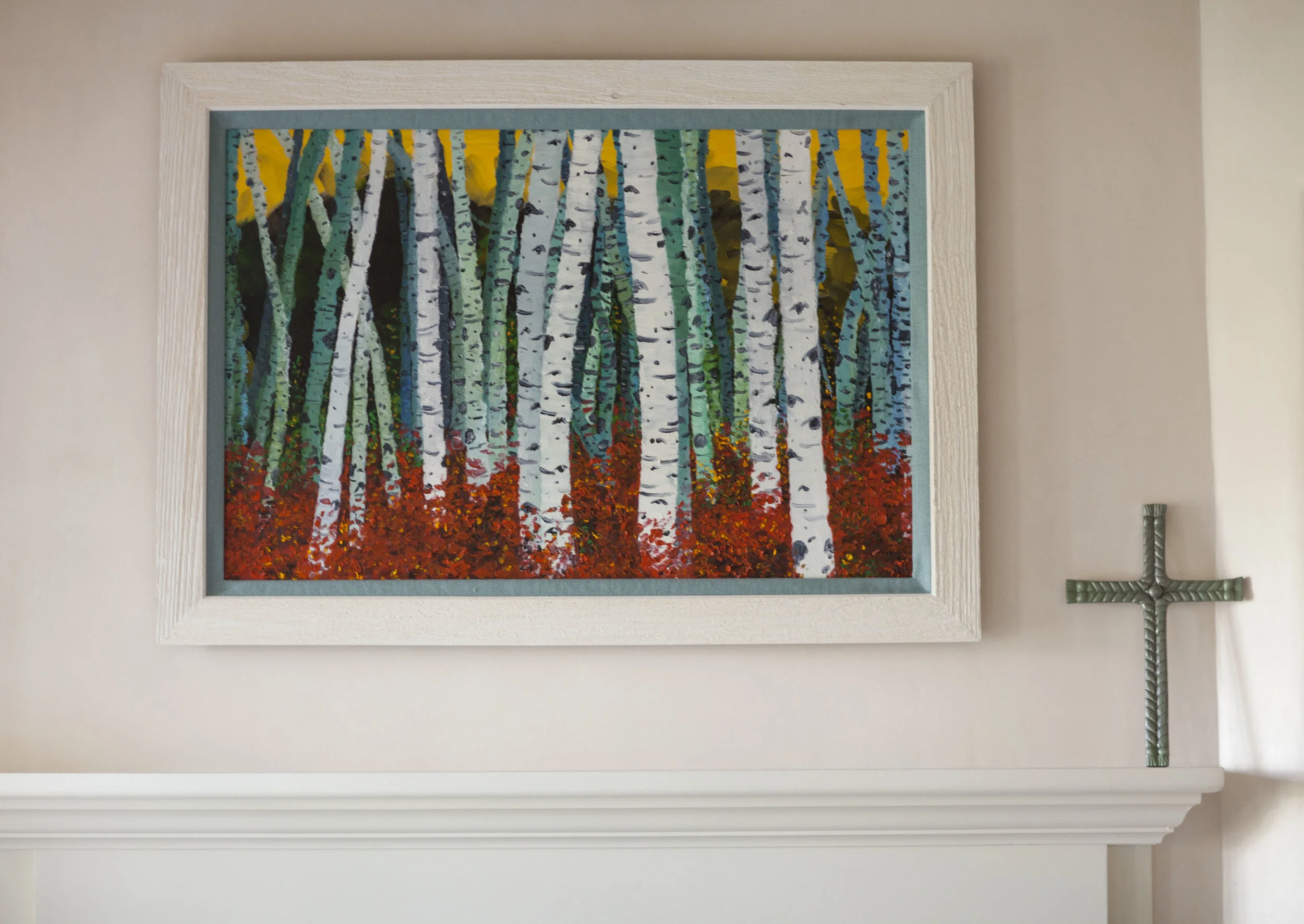 Oil Painting Featuring Birch Trees (Copy)