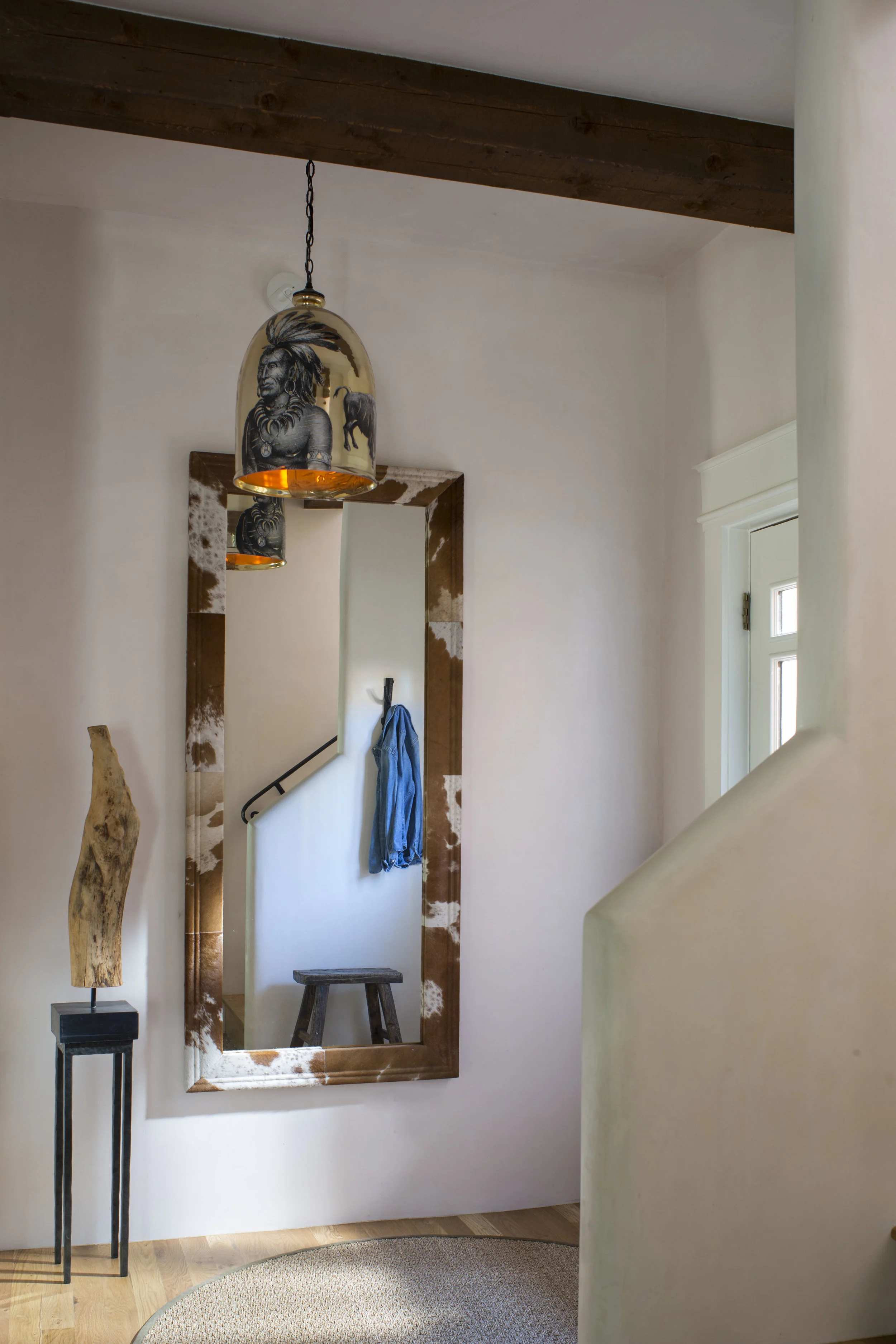 Entry Space with Cowhide Mirror  (Copy)