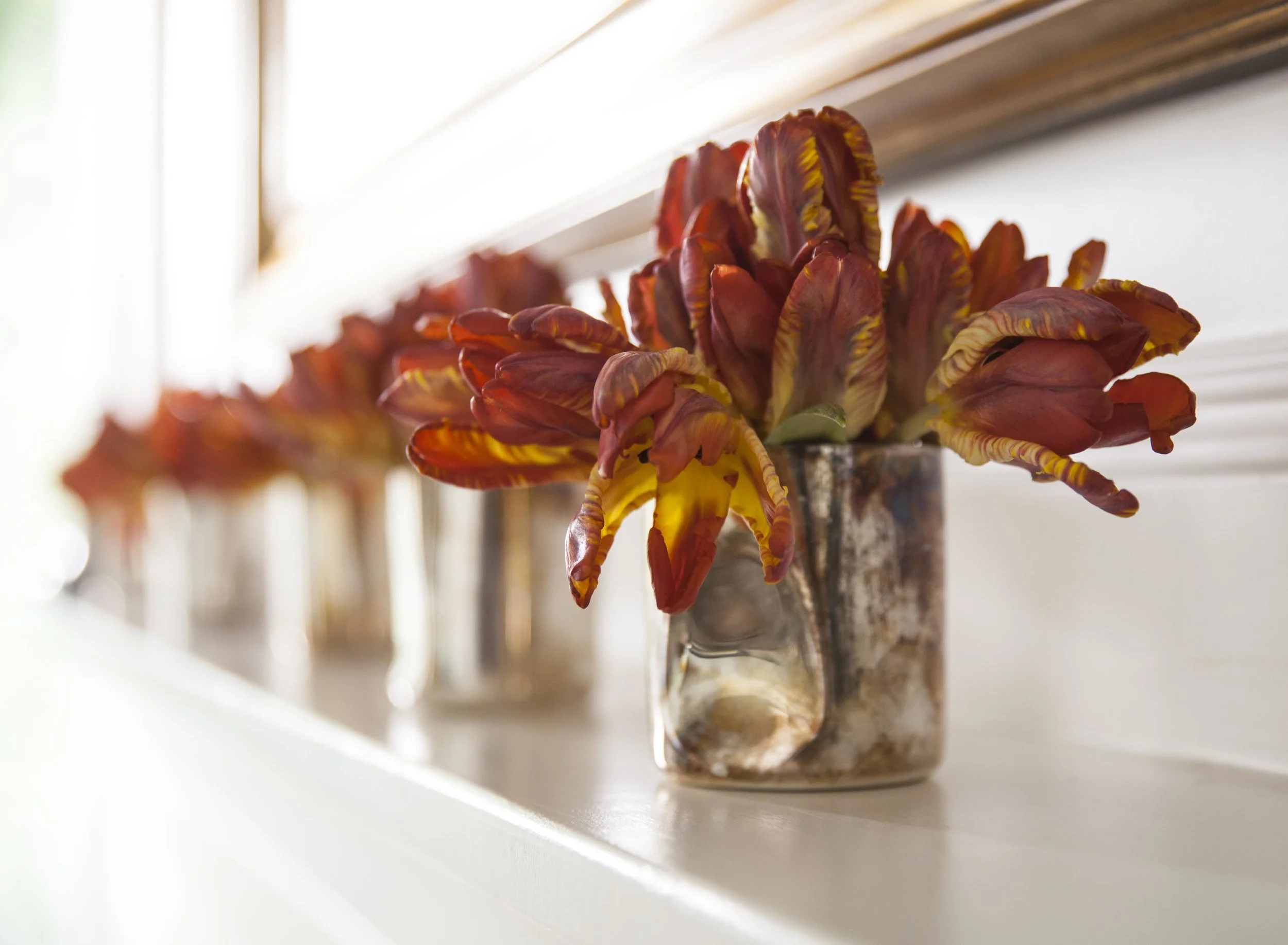 Detail Shot of Flowers Atop Mantel (Copy)