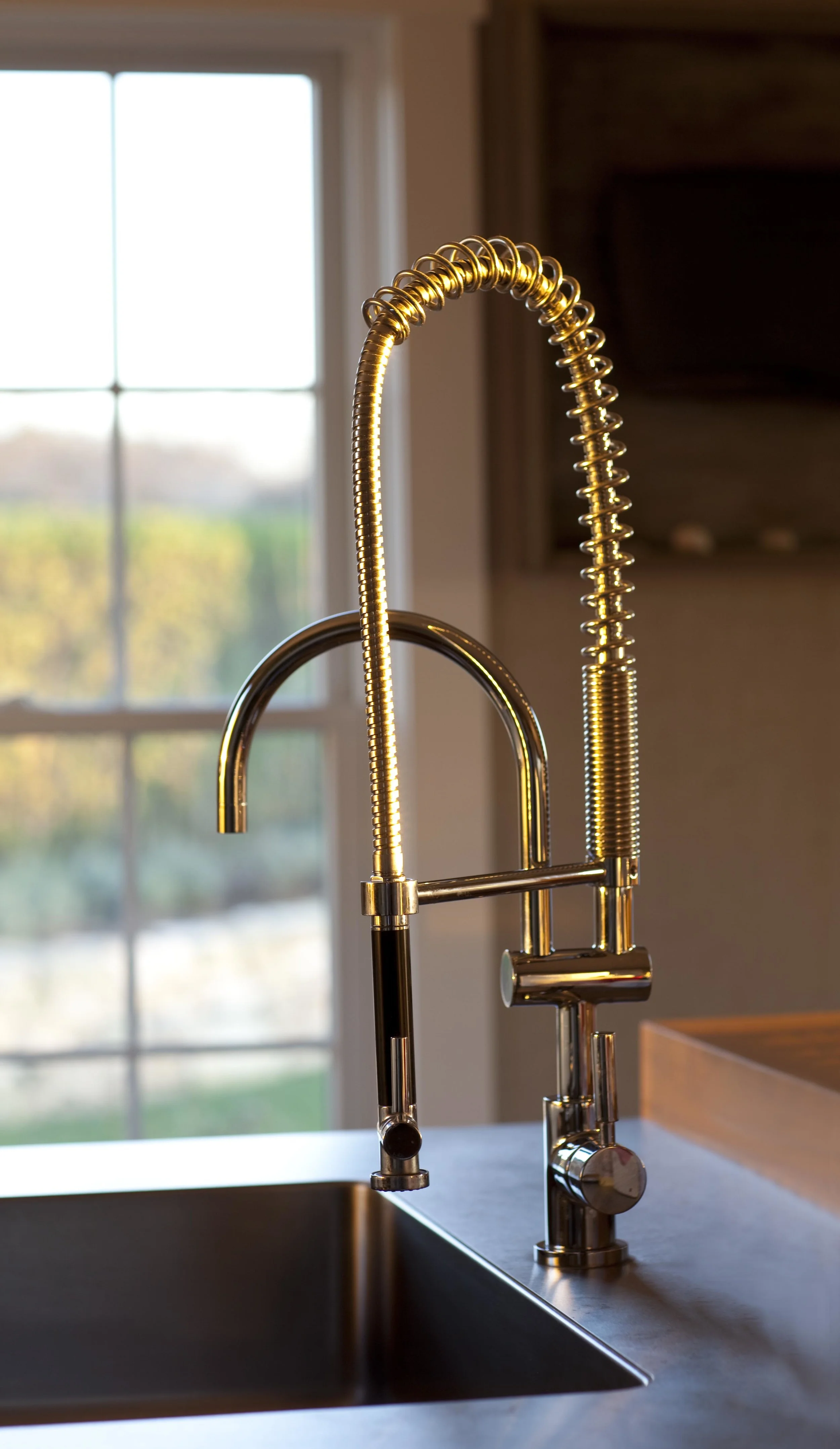 Multi-Function Polished Nickel Kitchen Faucet (Copy)