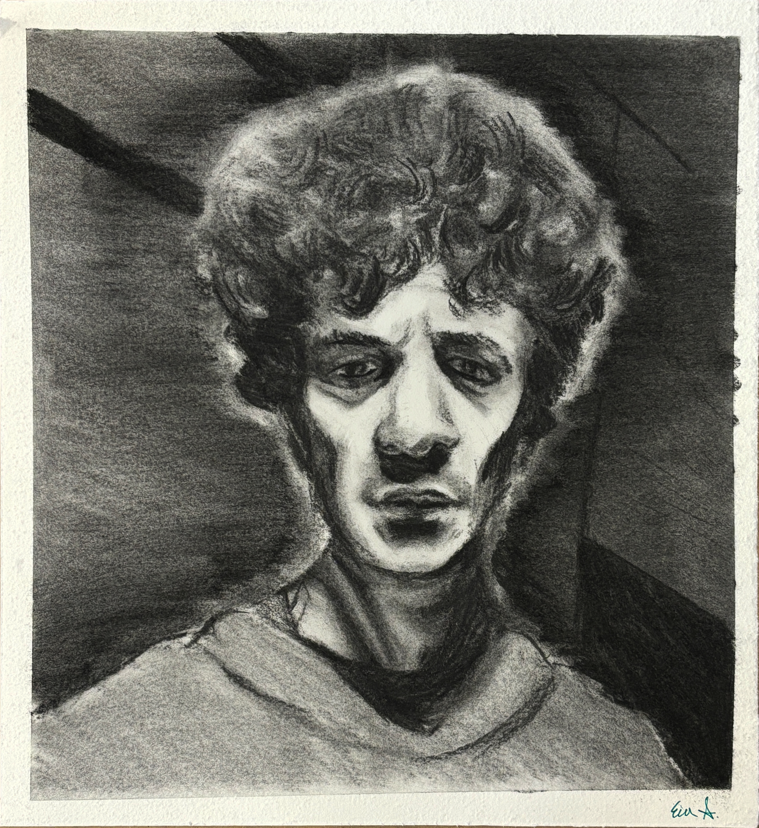 Gaunt Portrait (2024)
Charcoal on paper
_" x _"