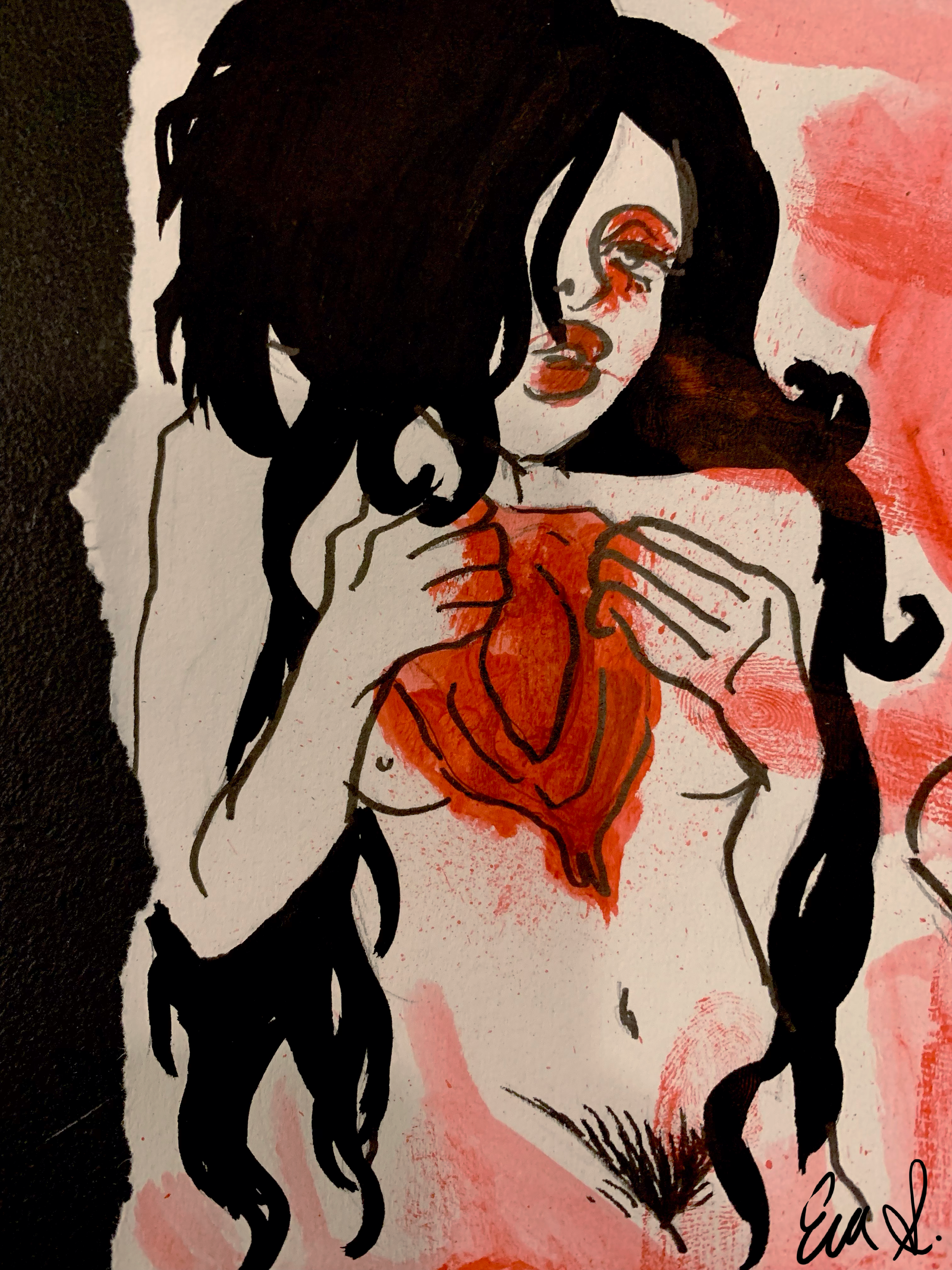 Torn (2024)
Ink and watercolor on paper
_" x _"