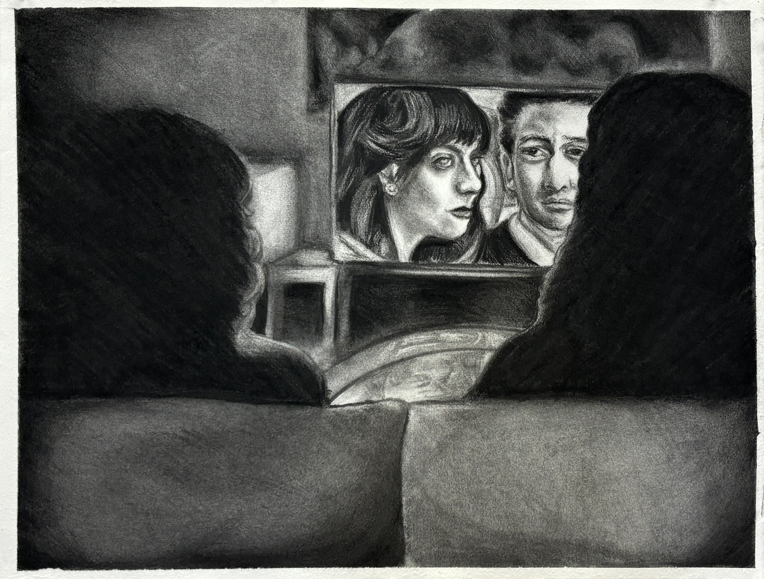 Living Room (2024)
Charcoal on paper
18" x 24"