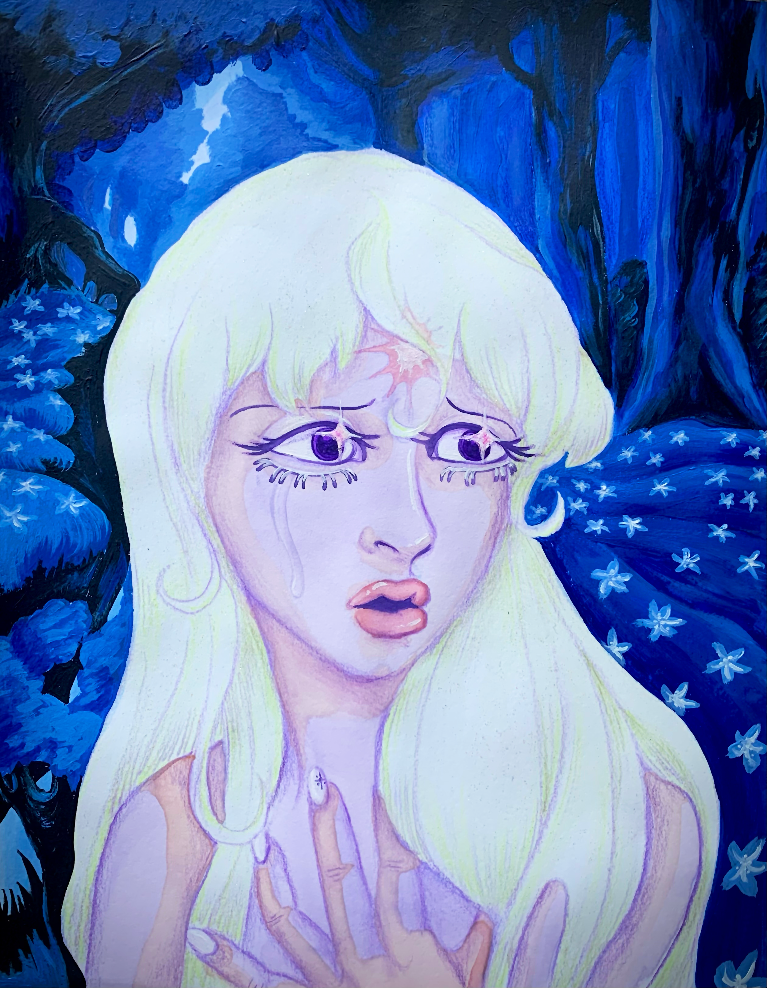 The Last Unicorn (2024)
Acrylic paint and watercolor on paper
12"x 9"