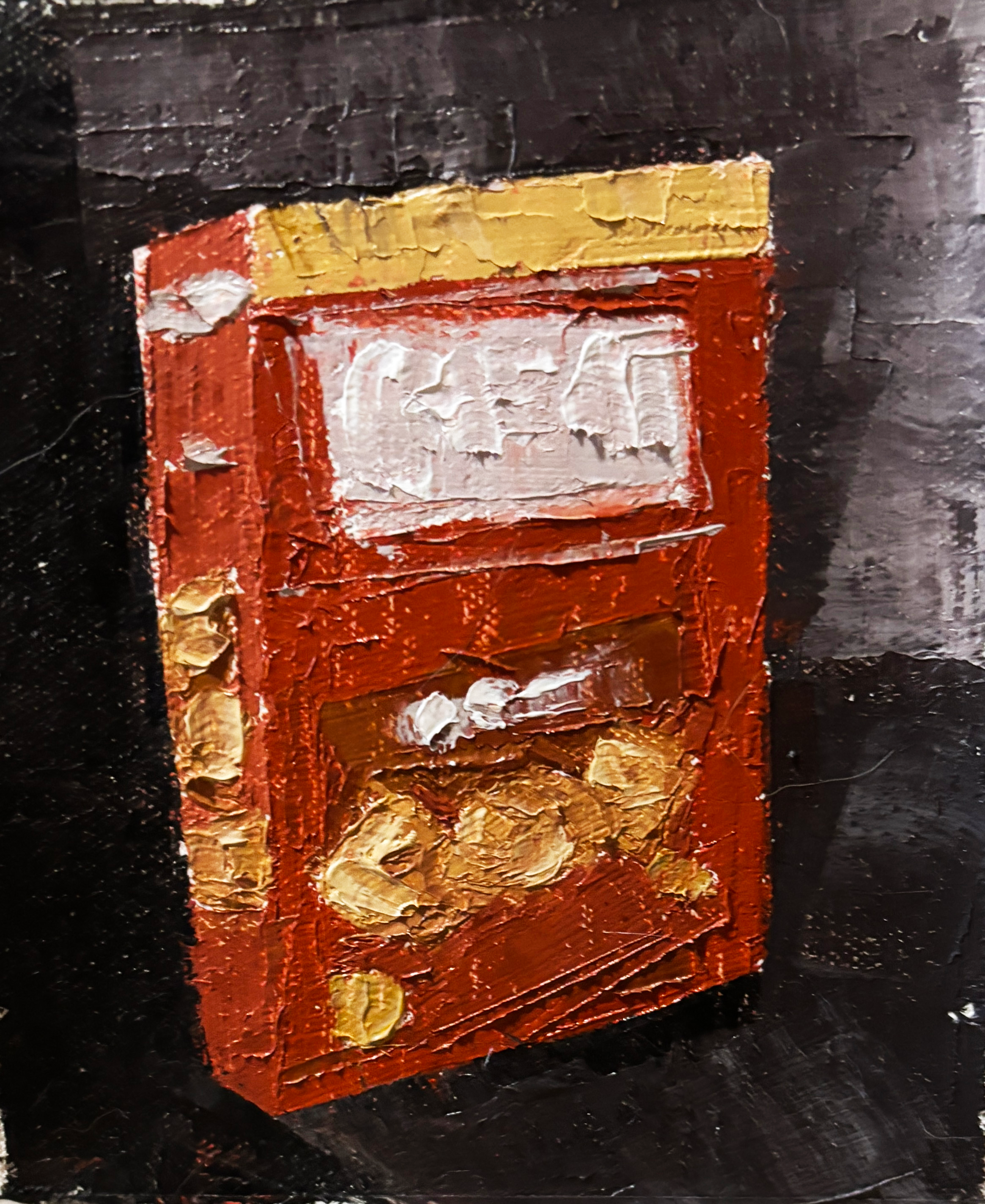 Cheese-Itz Box (2025)
Oil paint on canvas
_" x _"