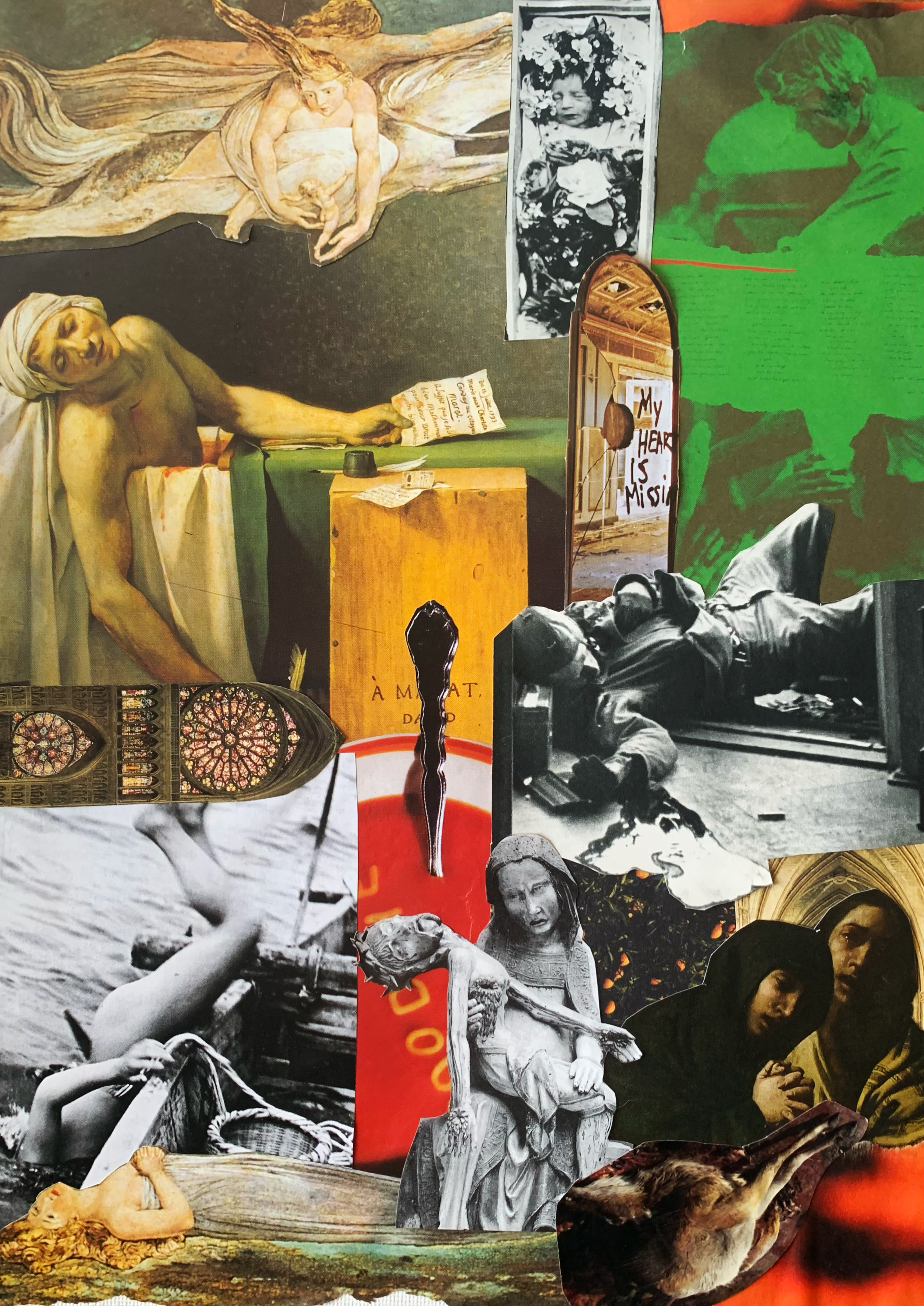 Mourning (2024)
Paper collage