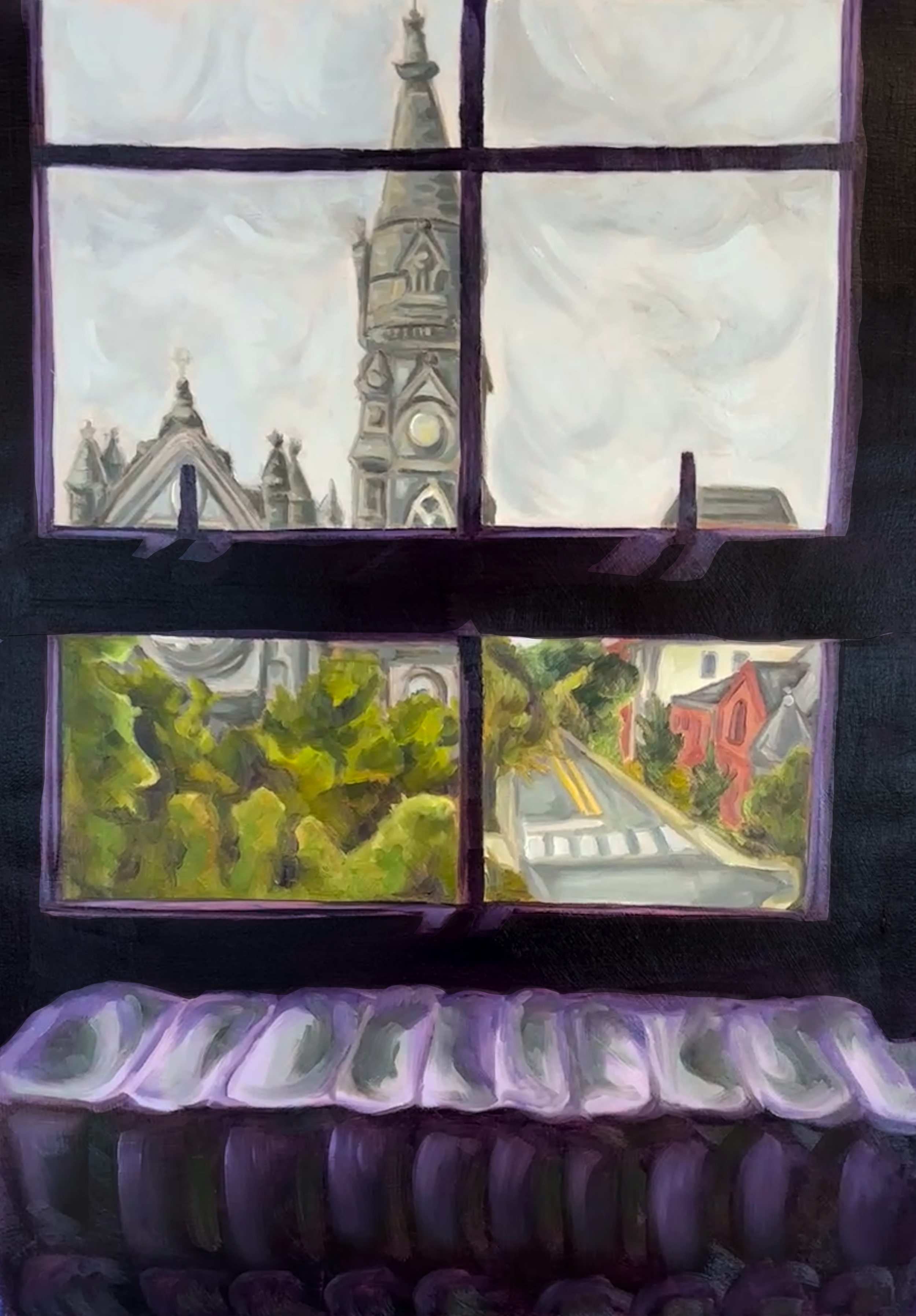 Church View (2025)
Oil paint on paper
18" x 24"