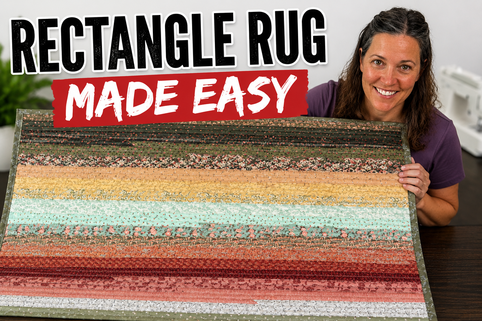 How to Sew a Rectangle Jelly Roll Rug (Beginner Step-by-Step Tutorial)