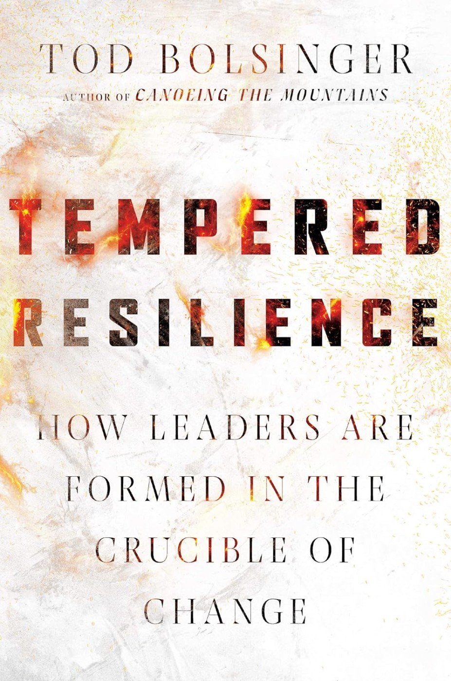 Book cover titled "Temper Resistance" by Todd Bolinger, with a subtitle "How leaders are formed in the crucible of change".