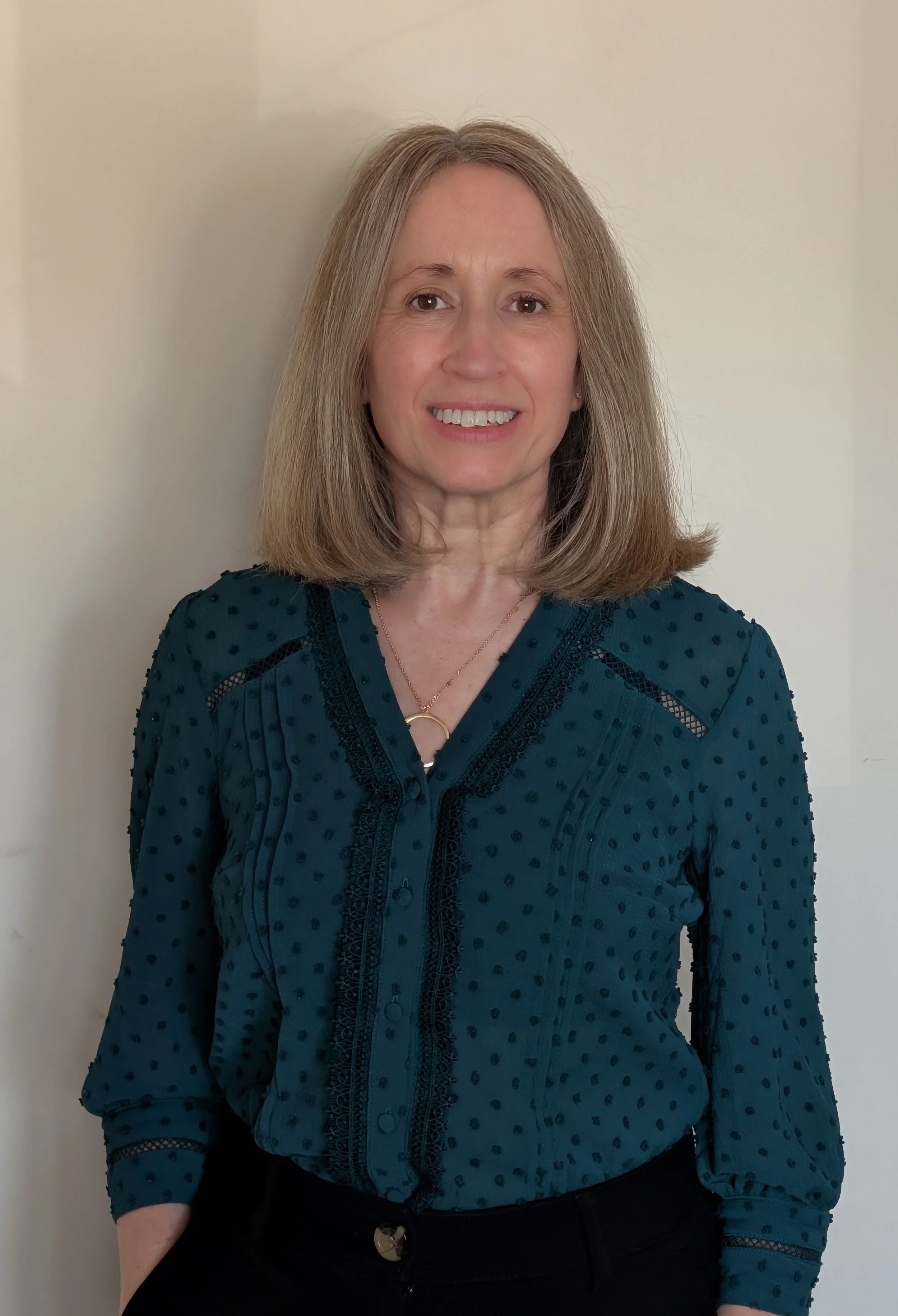 Recent photograph of Philippa Debort, BACP registered psychodynamic psychotherapist with MSc in Psychodynamic Counselling & Psychotherapy qualification from Birkbeck, University of London.