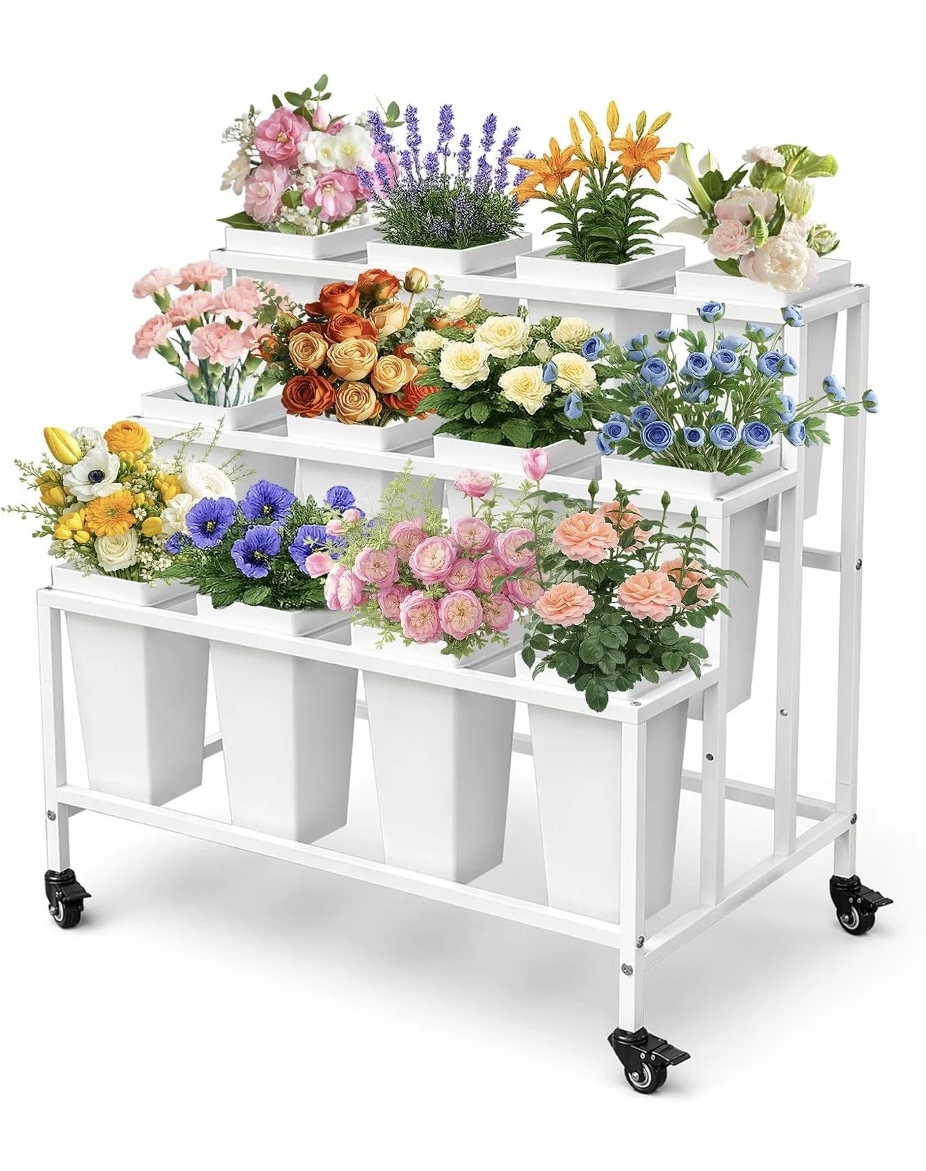 Package #2 - Boutique Flower Bar Cart & Bouquet Building Table + Tent - No Delivery/Pickup Only (30 Guests)