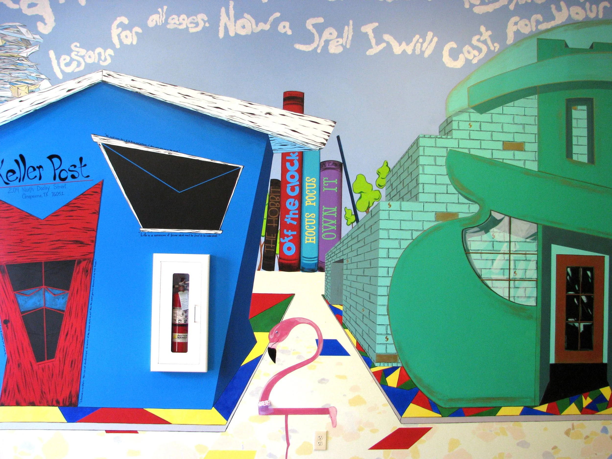 Hill School Interior Mural Detail