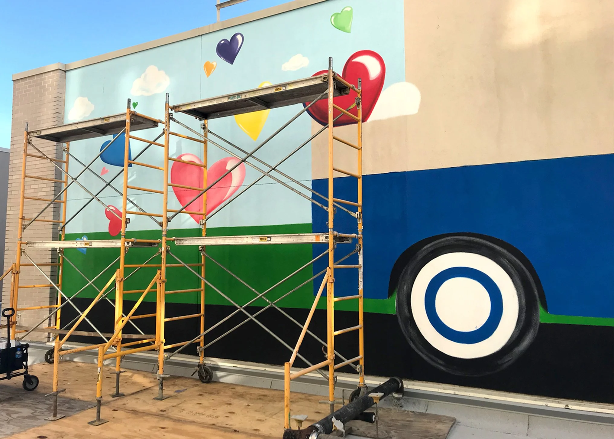 Truck Mural In-Process