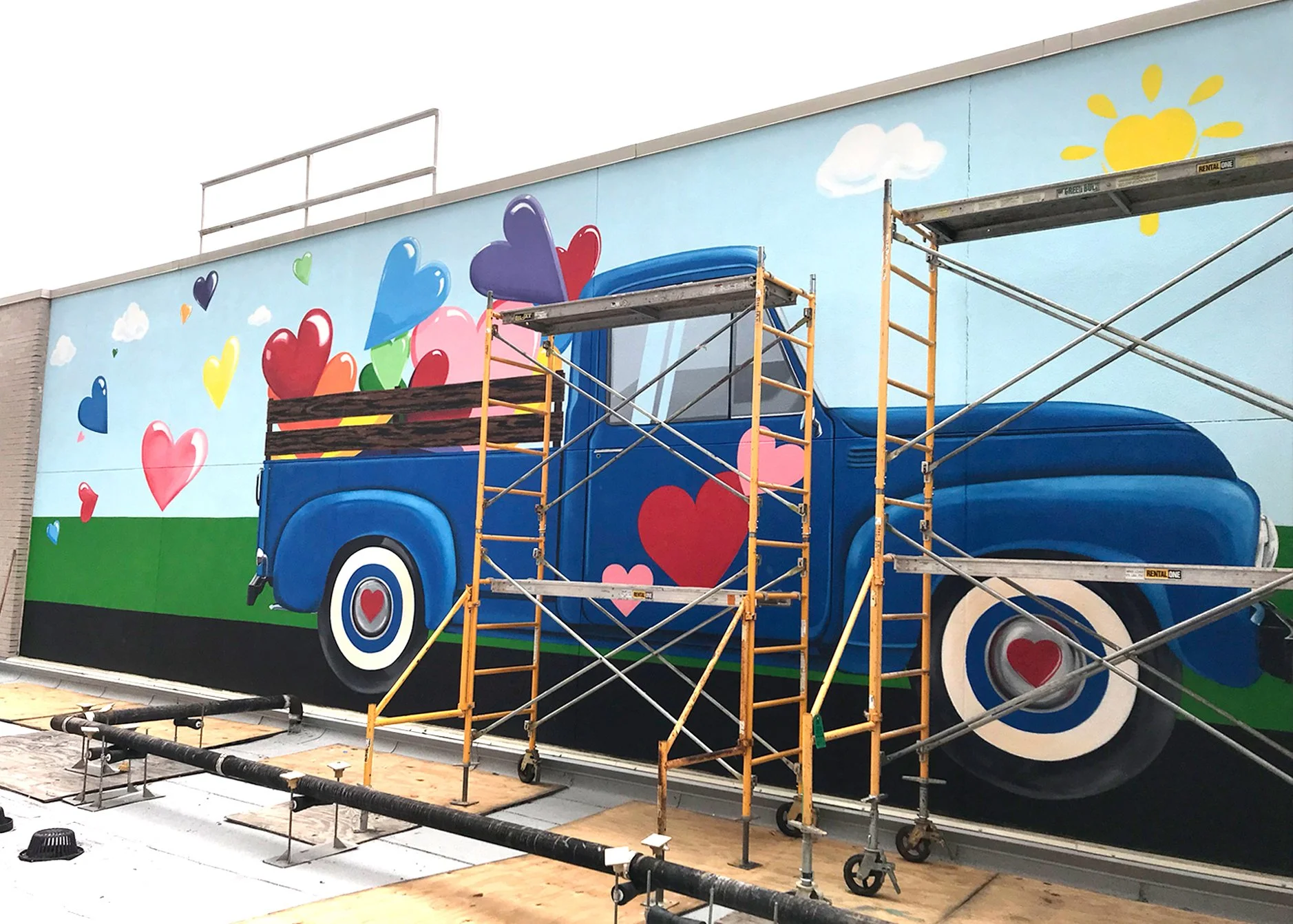 CCMC Truck Mural, Cardiac Unit, 15x50'