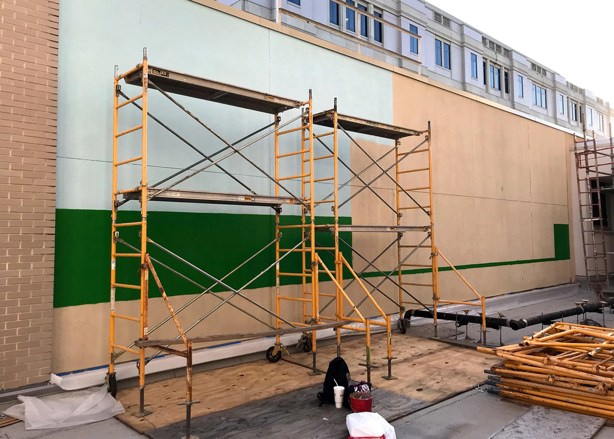 CCMC Exterior Mural In Process
