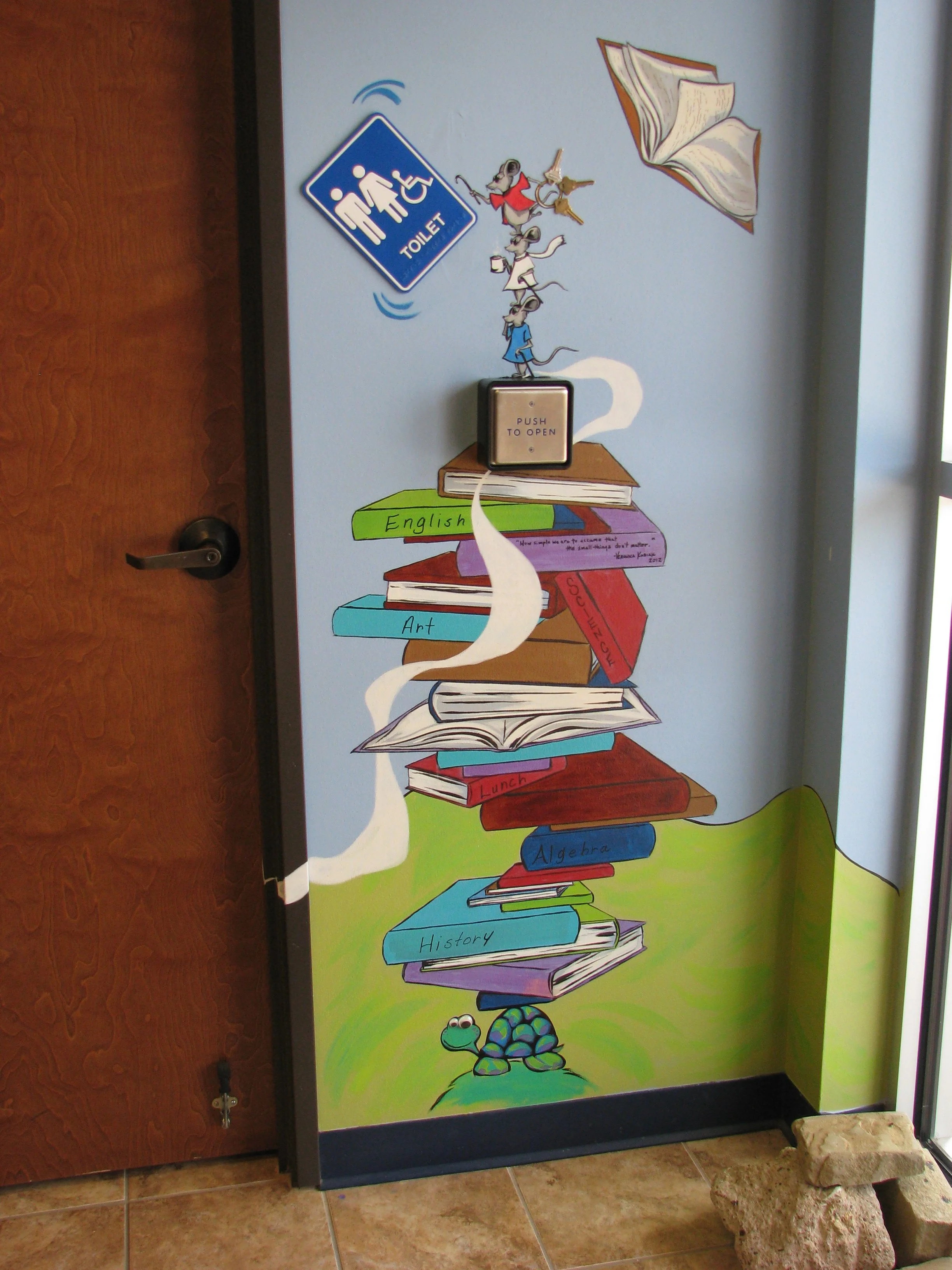 Hill School Interior Mural Detail