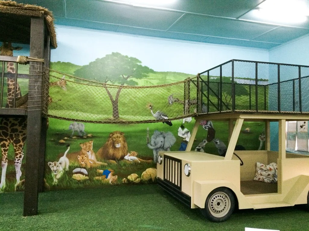 Library Mural, Lusaka, Zambia, 13x30'