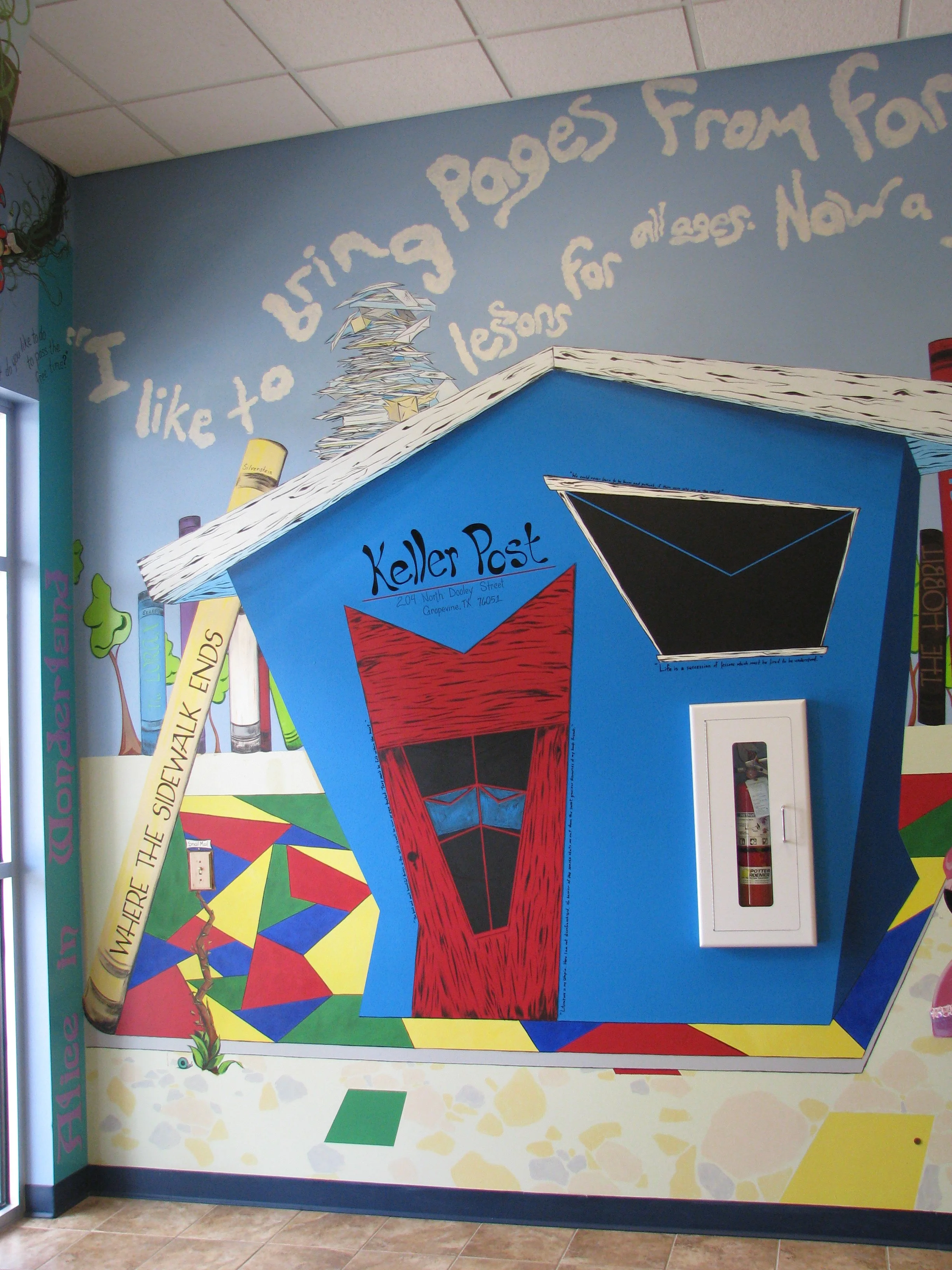 Hill School Interior Mural Detail