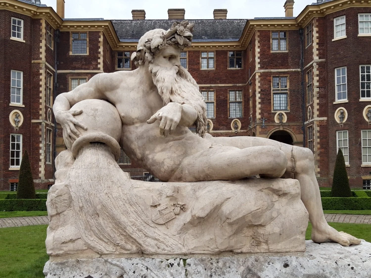 The Ham House River God in Coade stone