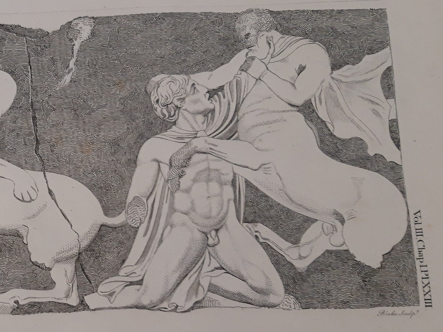 Blake engraving in Antiquities of Athens