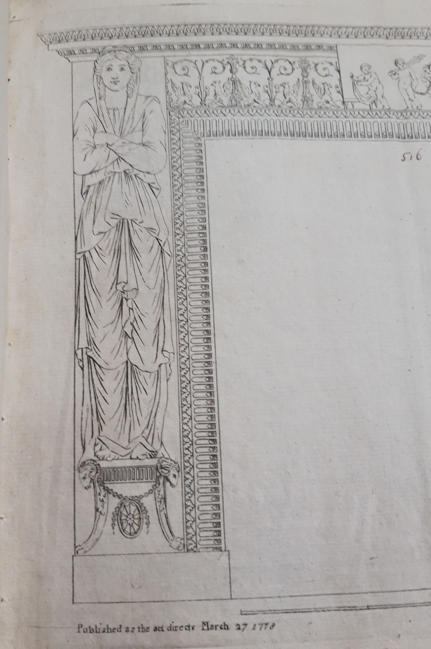 Coade etching of chimney surround