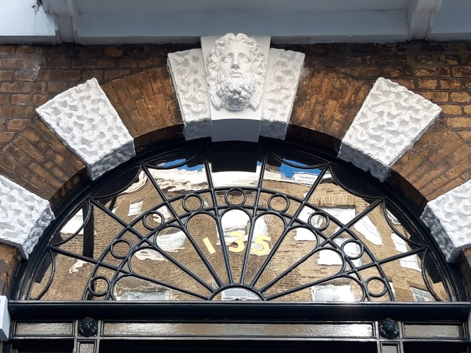 Coade stone keystone