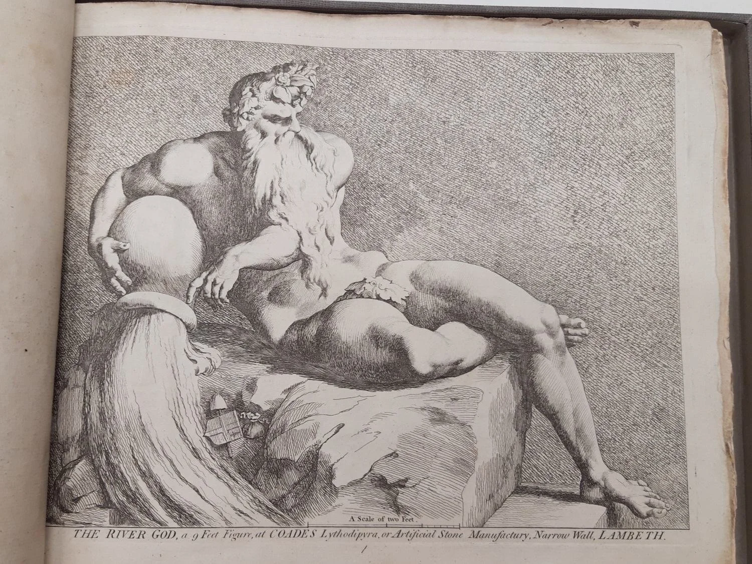 River God engraving possibly by Blake