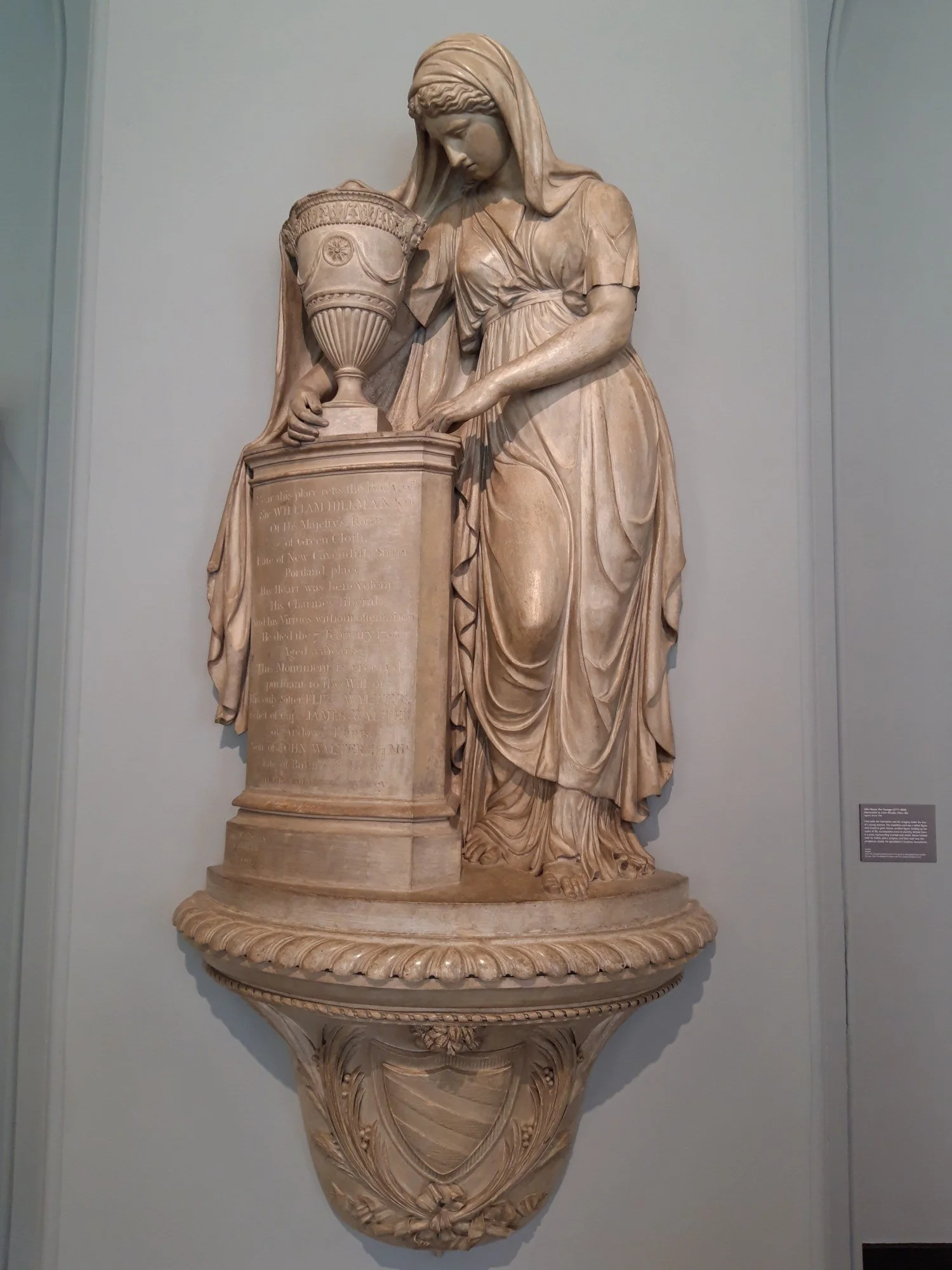 Coade stone monument in the V&A Museum.