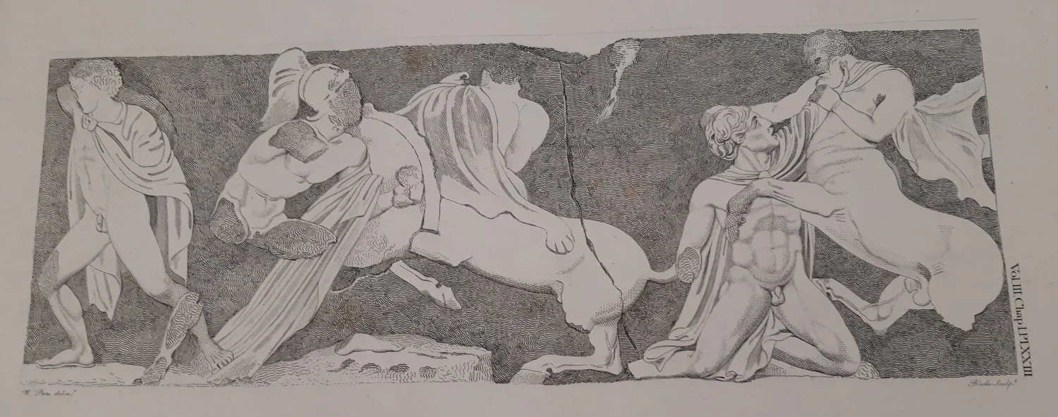 Blake engraving in Antiquities of Athens