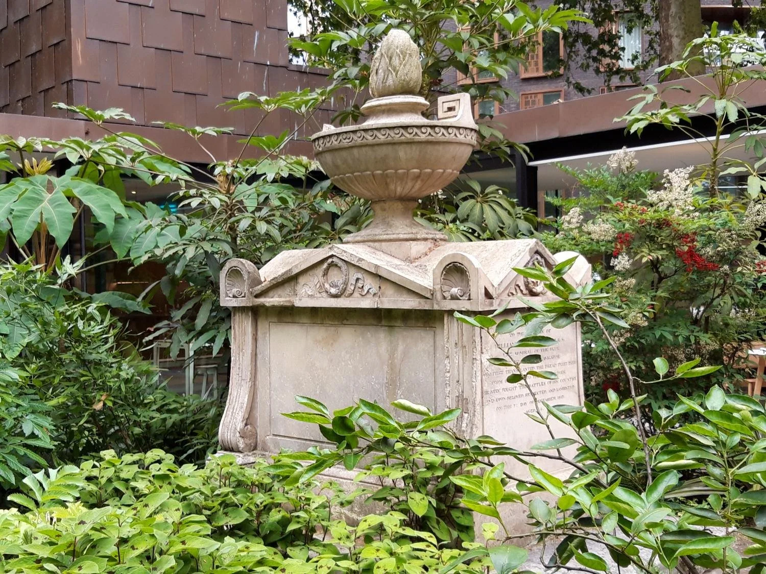 Bligh's tomb in Coade stone