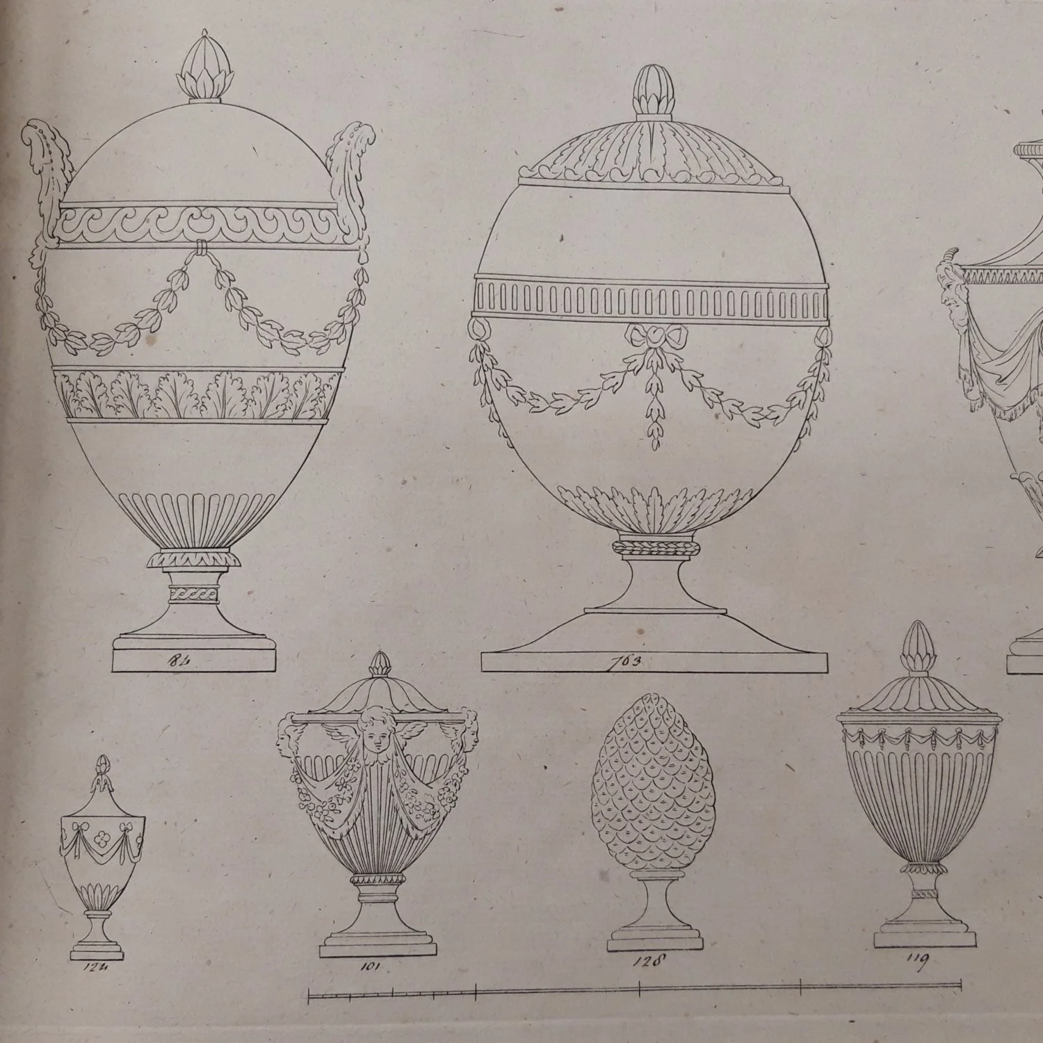 Etchings of Coade stone