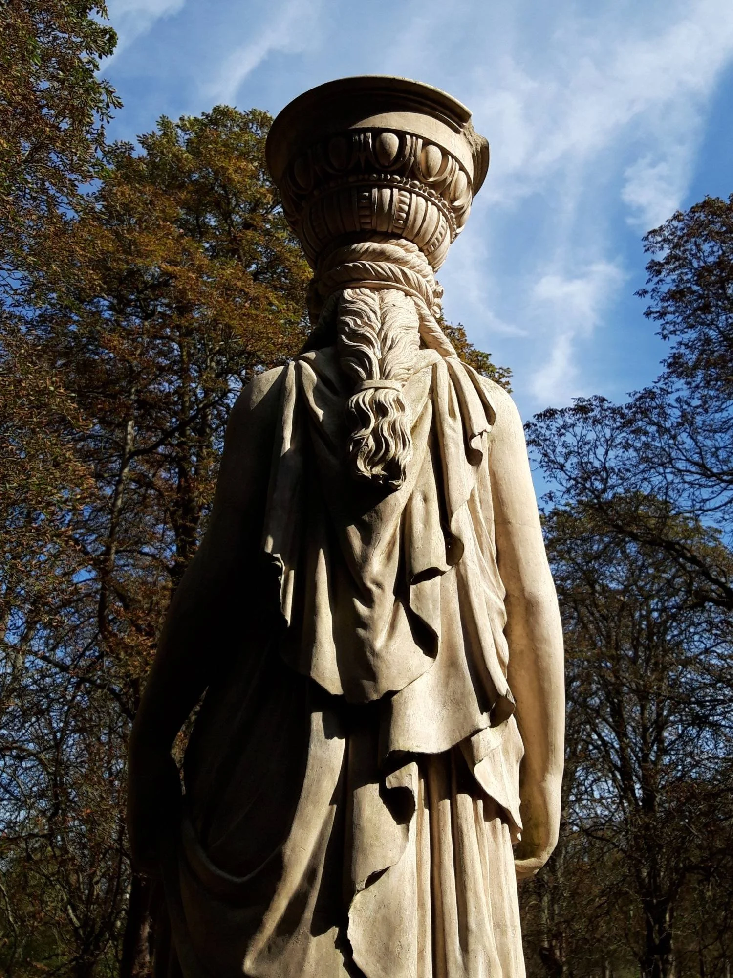 A caryatid in Coade stone