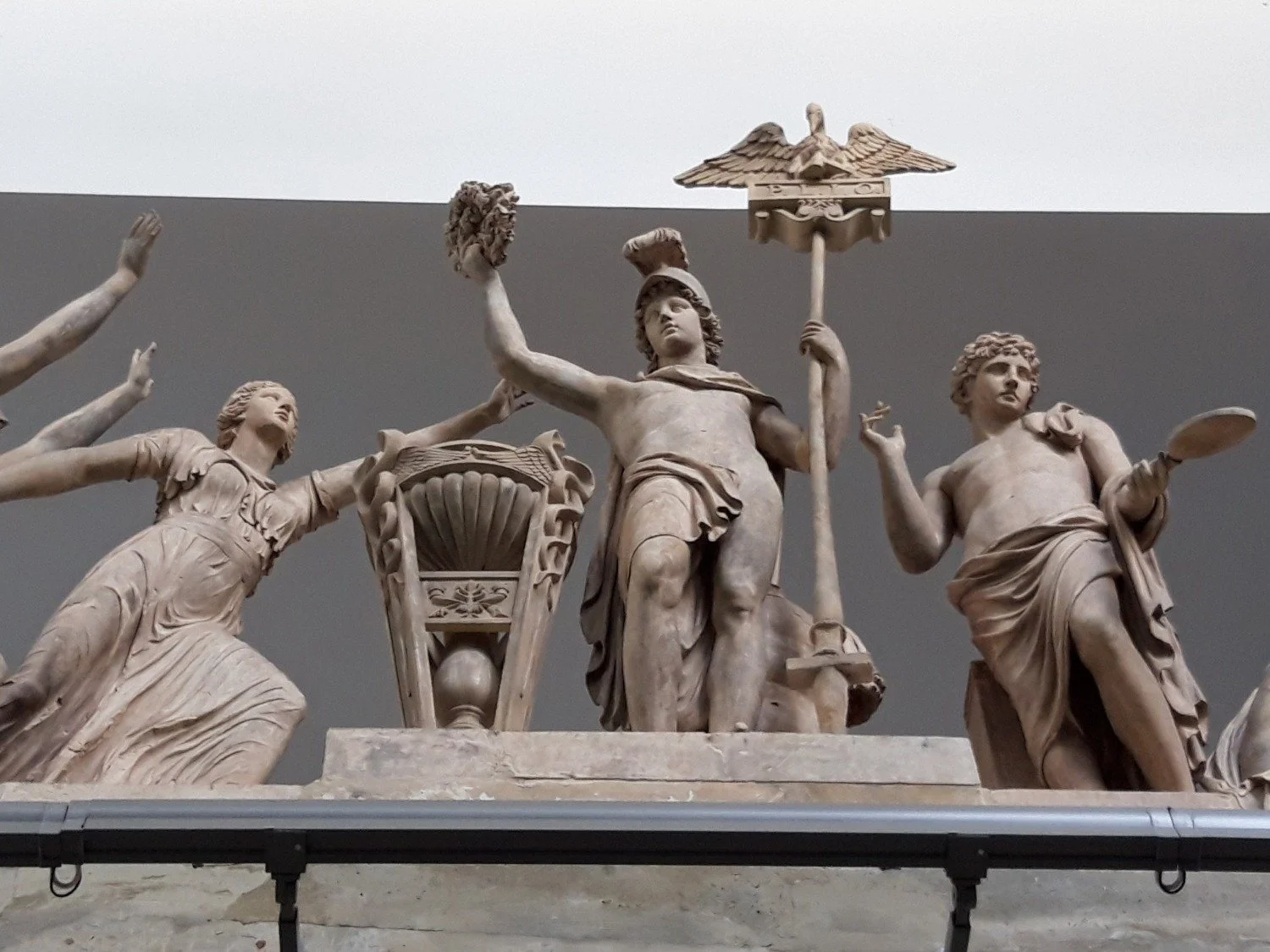 Coade stone statuary on Pelican Life Insurance building