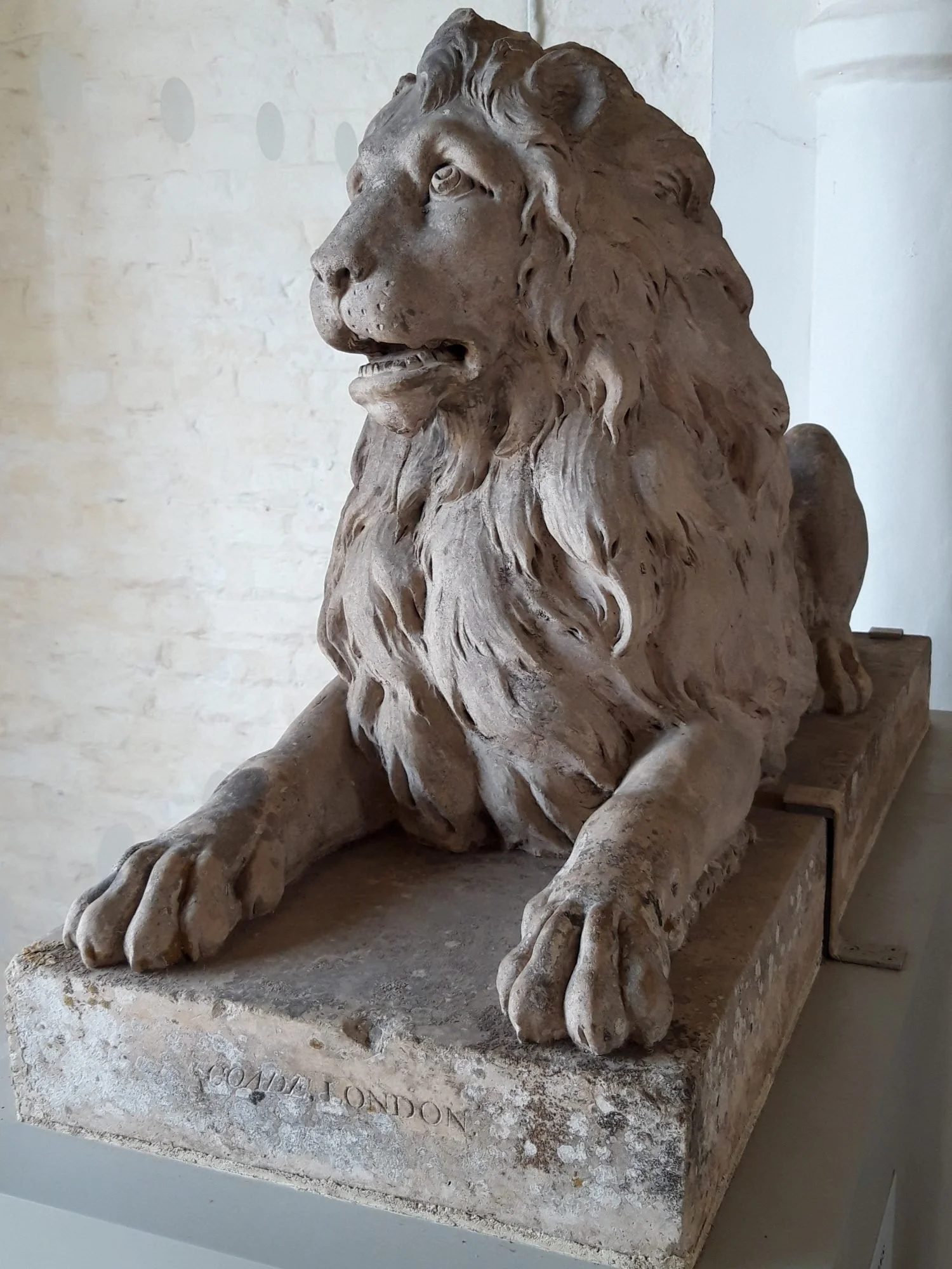 Coade stone with visible company stamp