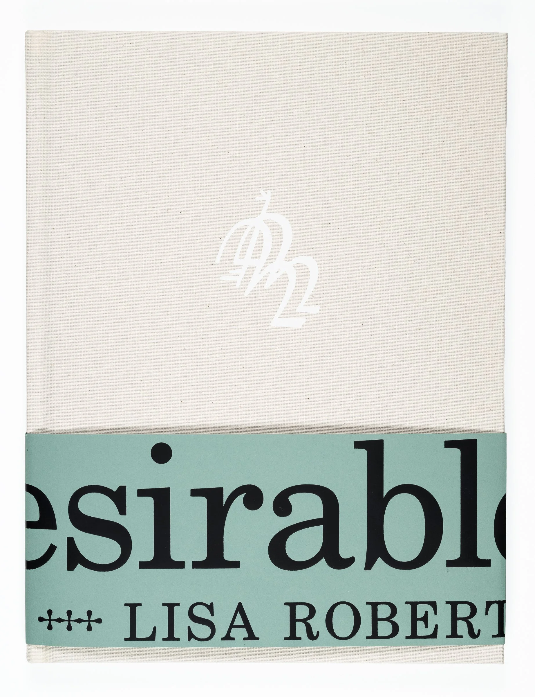 Book cover titled 'Distrust' by Lisa Rober, with a white and light green color design and large black text.