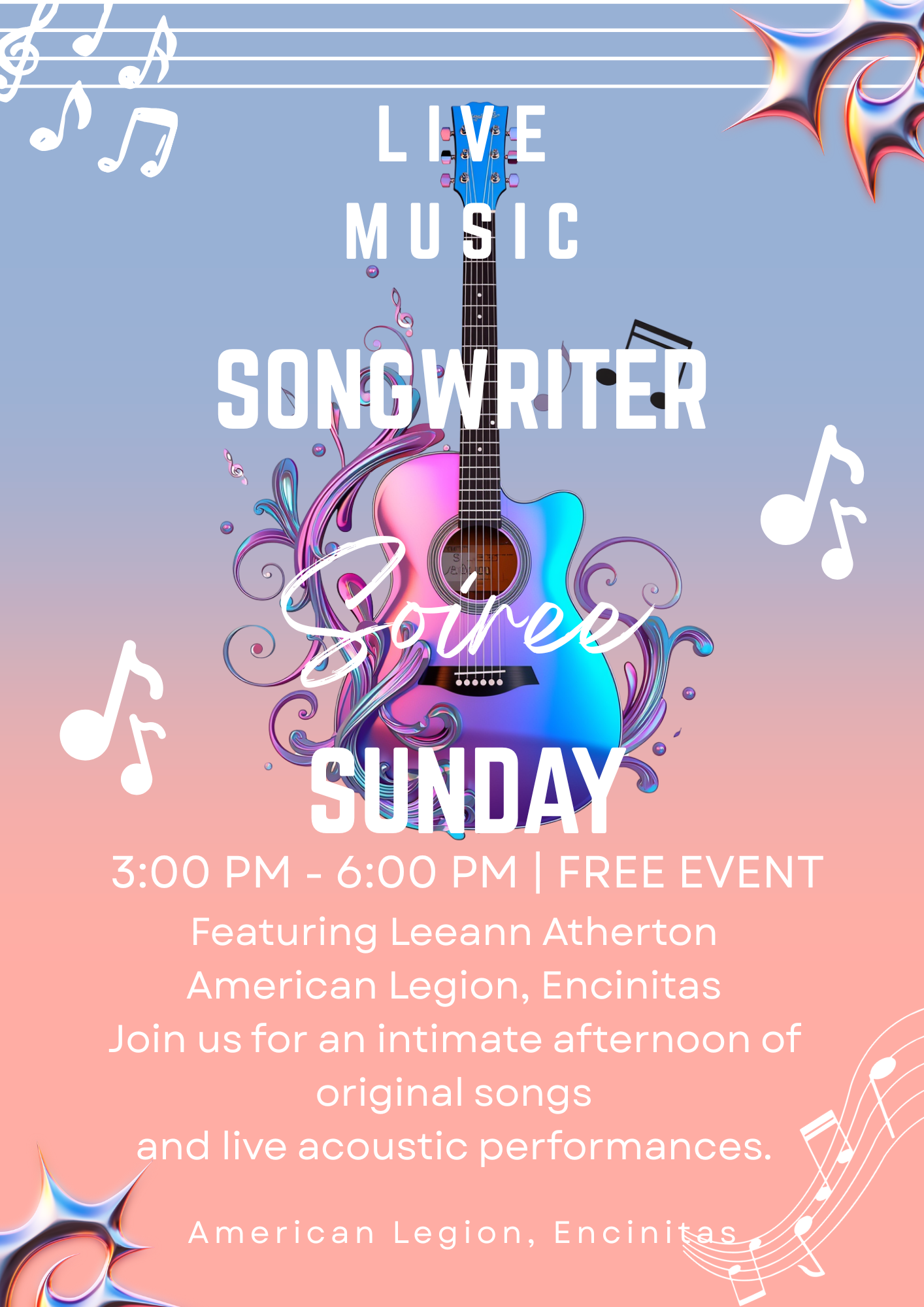 Leeann Atherton Songwriter Soiree