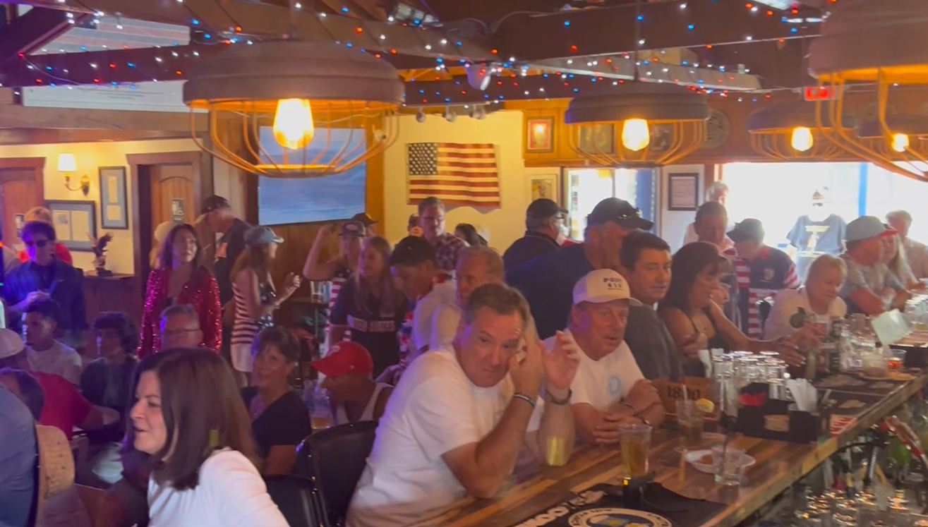The bar crowd at Club 416 on any given Big Game Sports Night.