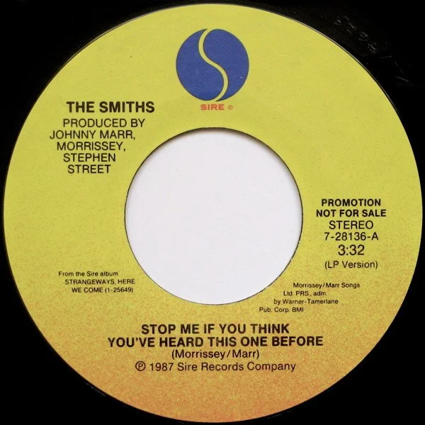 The Smiths – Stop Me If You Think You've Heard This One Before (7", Promo)