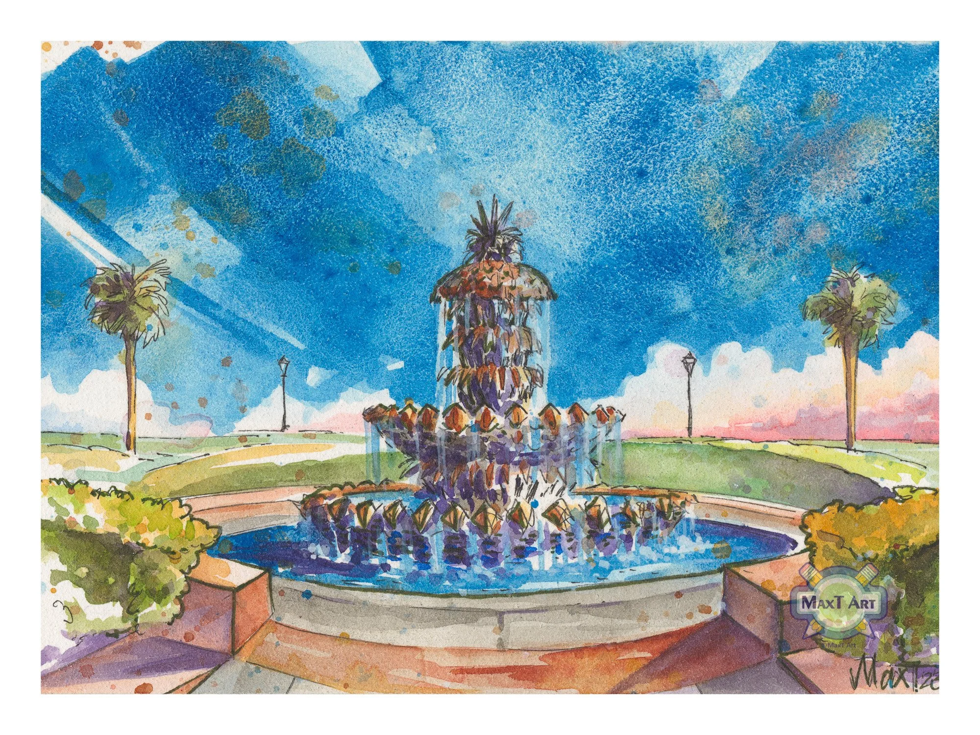 Charleston Pineapple Fountain
